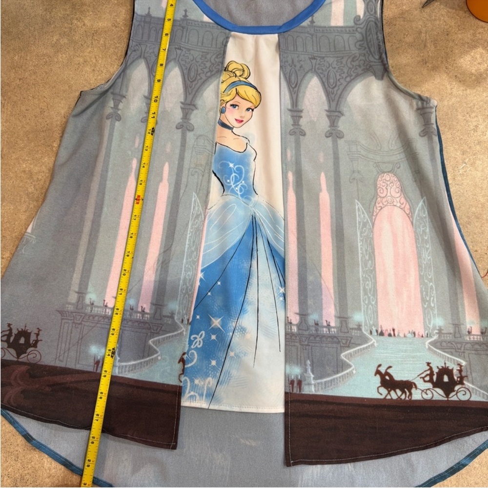 Disney Cinderella Blue and Gray Tank Top